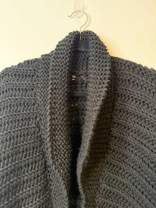 The Resolution Cardigan-Black with a pop of Pink!