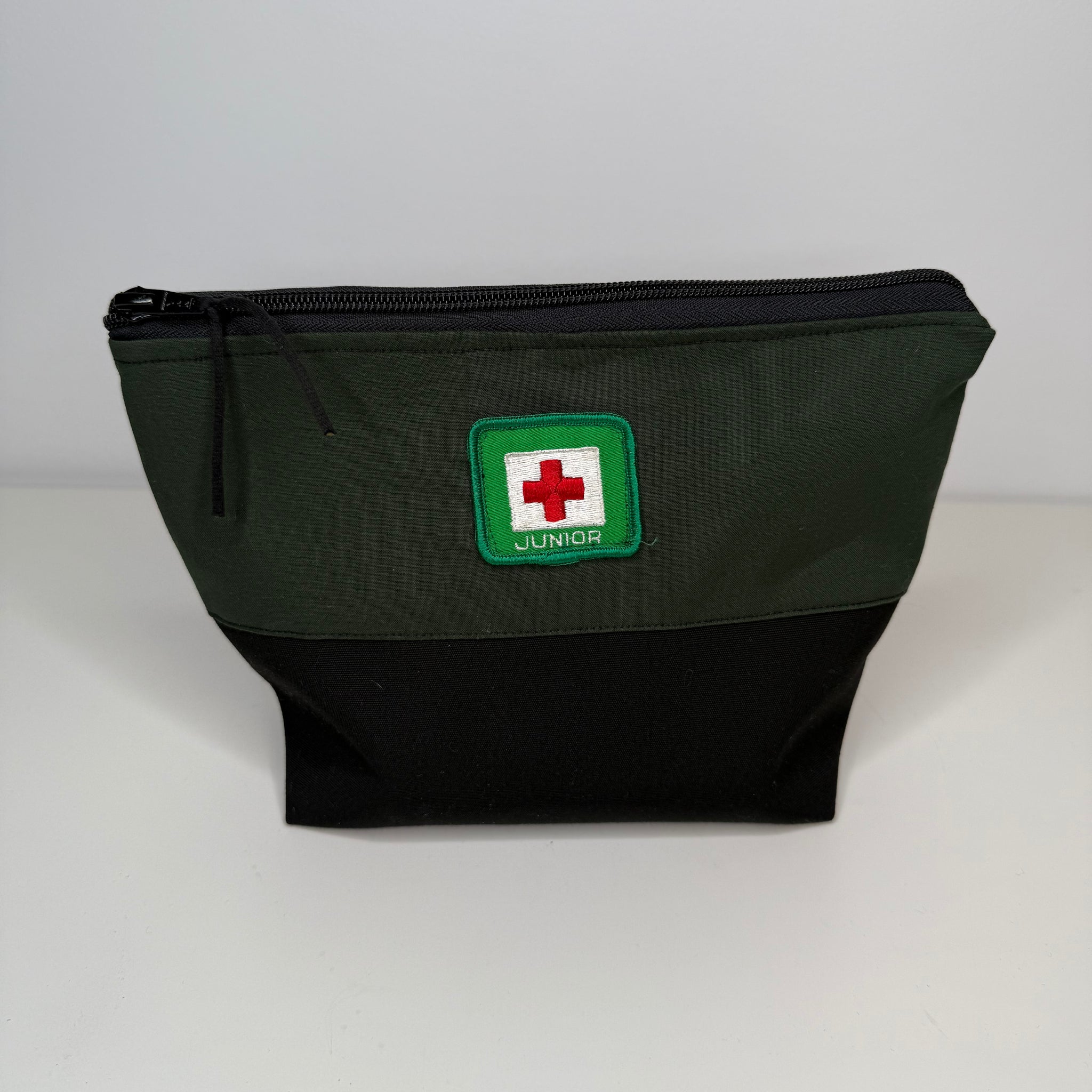 Zip Pouch- Vintage Green Swim Badge