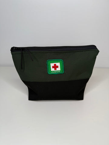 Zip Pouch- Vintage Green Swim Badge