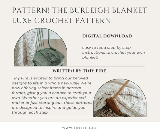 Pattern! The Burleigh Luxe Blanket Crochet Pattern- Digital Download